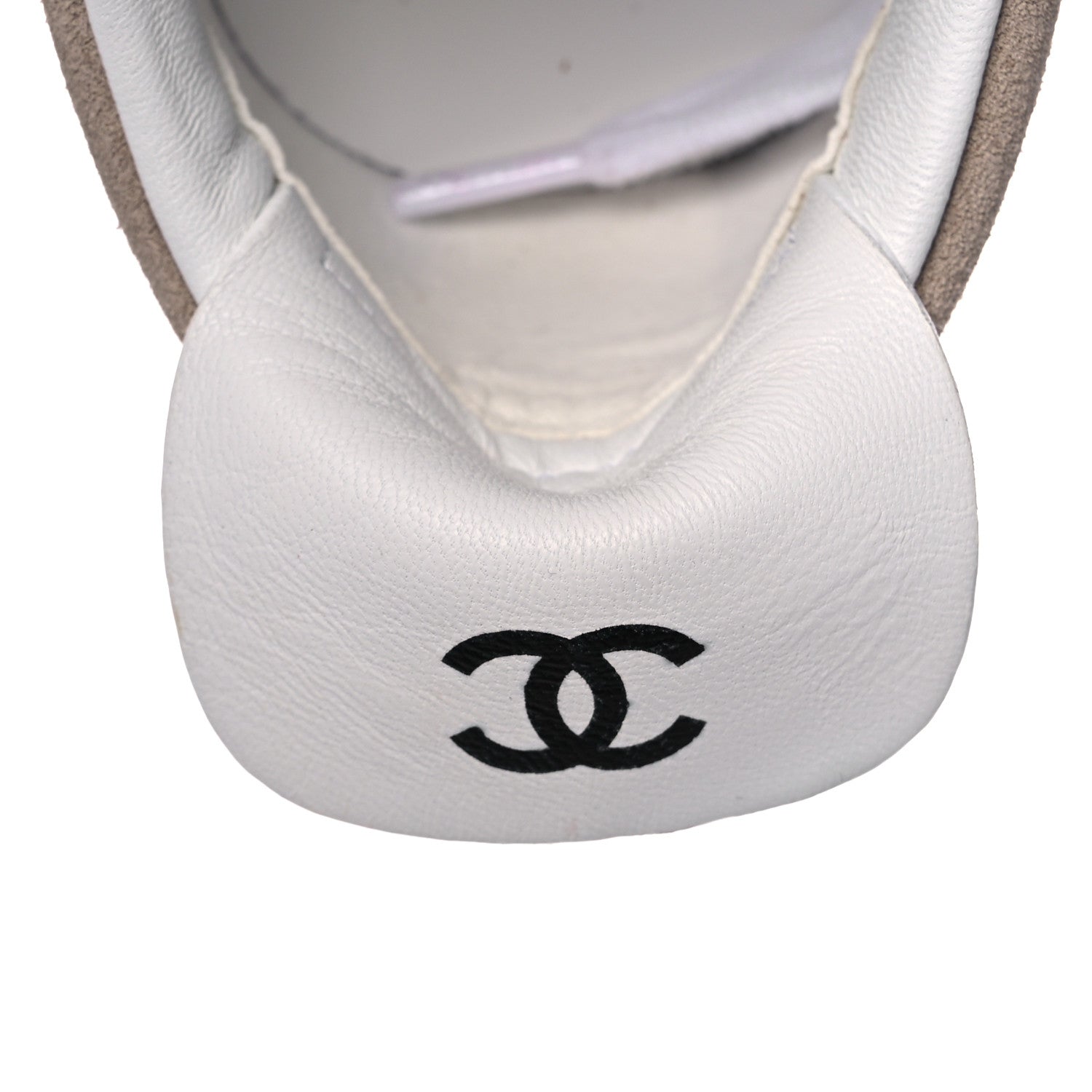 Chanel Suede Calfskin Womens Sneakers 39.5 Dark Beige 10 of 11