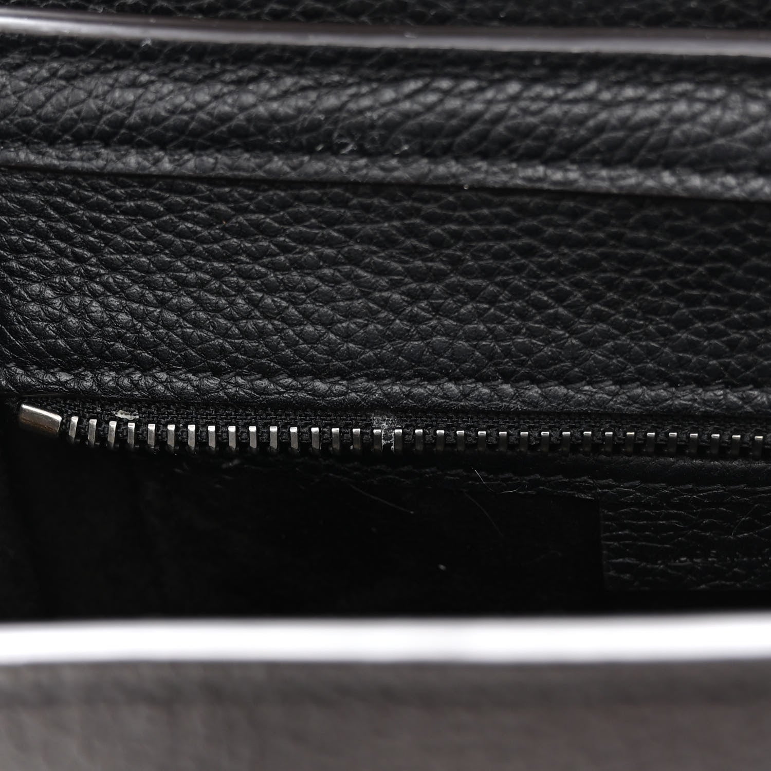Celine Drummed Calfskin Nano Luggage Black 10 of 10