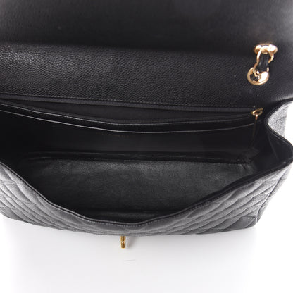 Chanel Caviar Quilted Maxi Single Flap Black 4 of 9