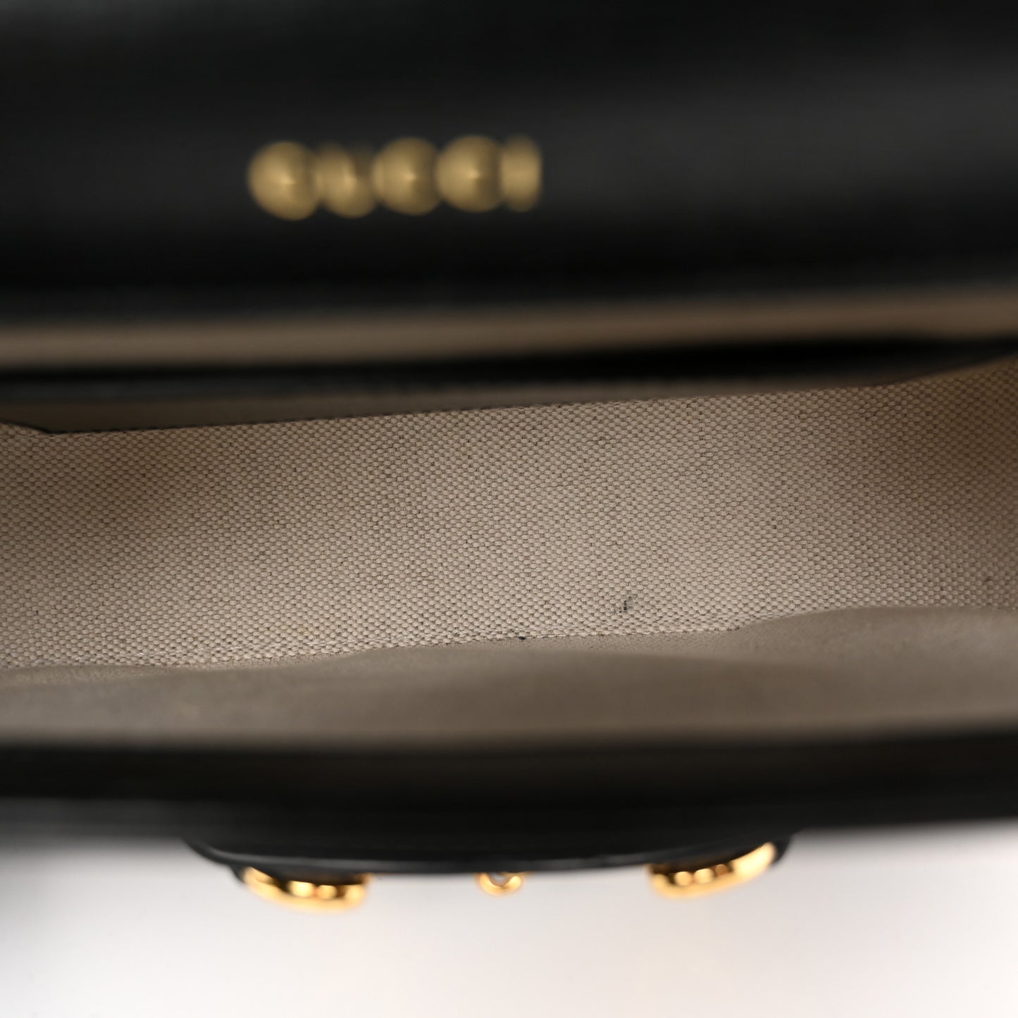 Azalea Calfskin Web Mini Horsebit 1955 Shoulder Bag Black