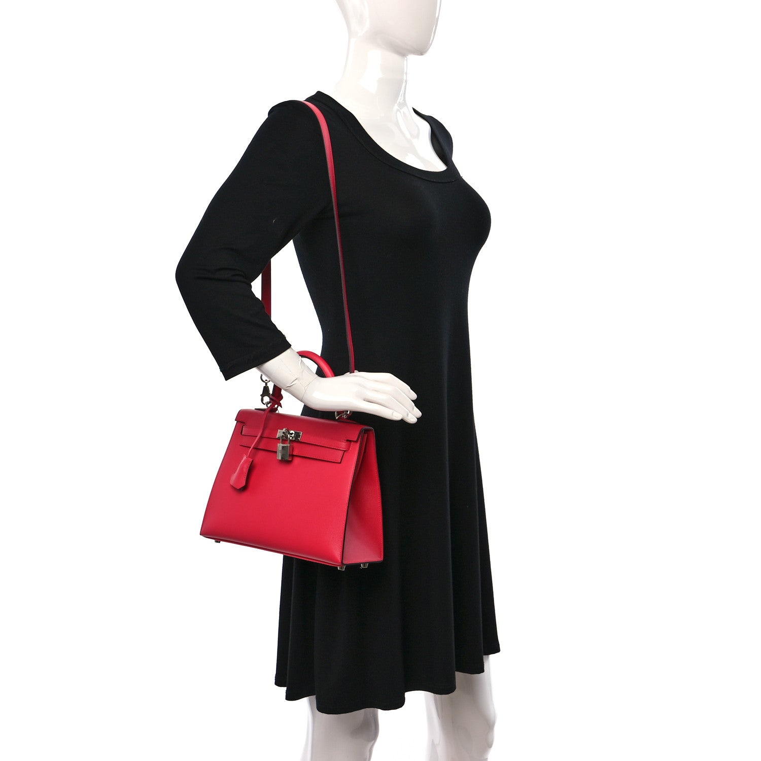Hermes Epsom Kelly Sellier 25 Rose Extreme 2 of 10