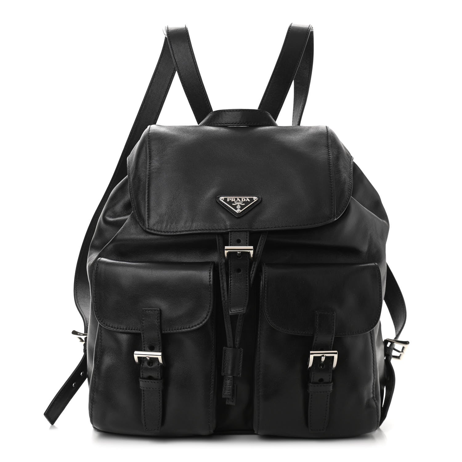 Prada Calfskin Backpack Black 1 of 12