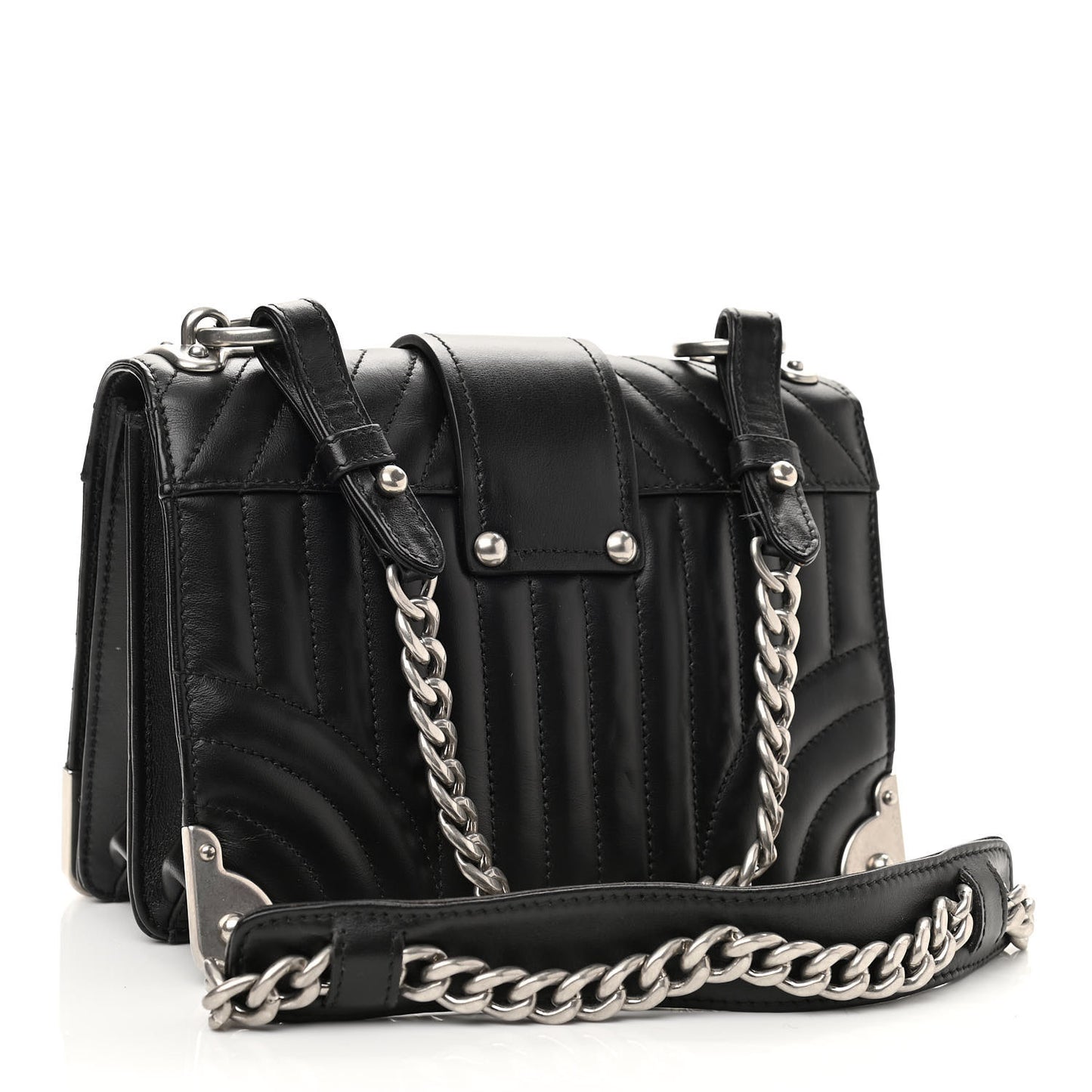 City Calfskin Saffiano Cahier Bag Black
