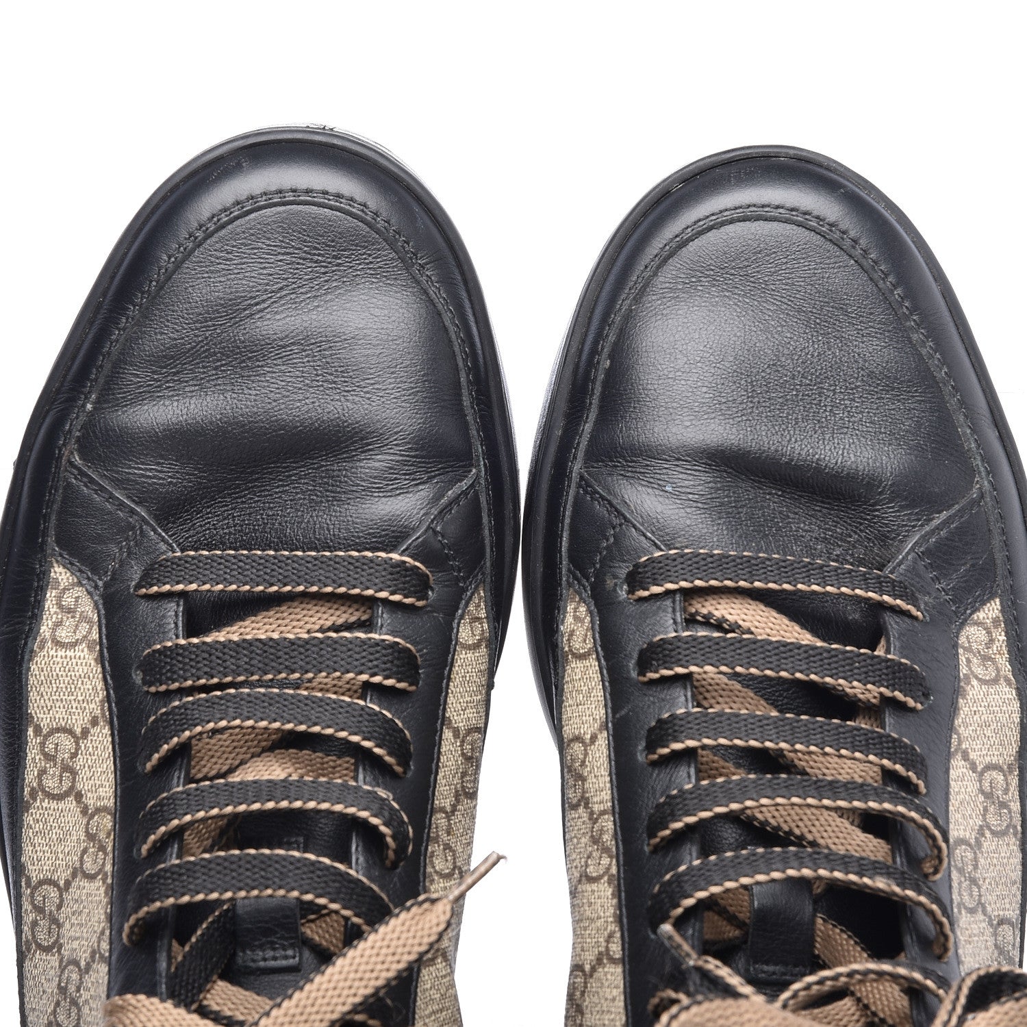 Gucci GG Supreme Monogram Mens Common High Top Sneakers 9.5 5 of 10