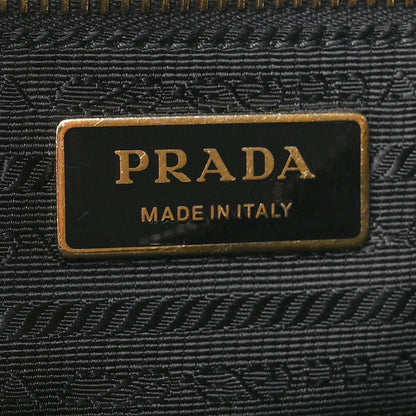 Prada Nappa Triangle Quilted Patchwork System Bag Black 8 of 10