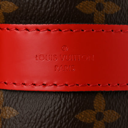 Louis Vuitton Calfskin Monogram Keepall Bandouliere 50 Coquelicot 7 of 10