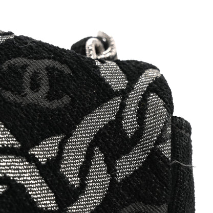 Chanel Tweed CC Cruise Small Chain Flap Black Silver 19 of 19