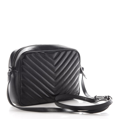 Saint Laurent Calfskin Matelasse Monogram Lou Camera Bag Black 3 of 8