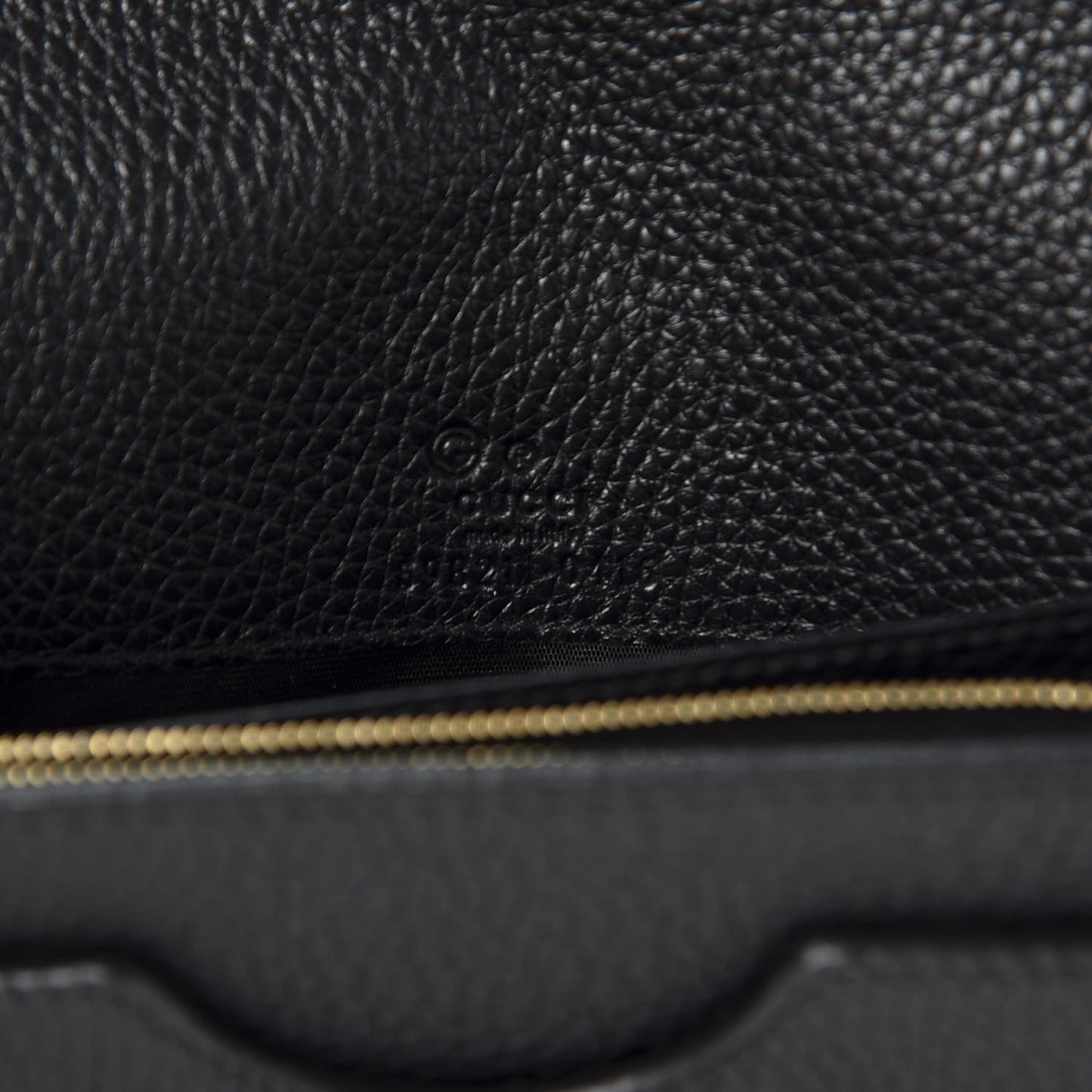 Pebbled Calfskin Soho Wallet on Chain Black