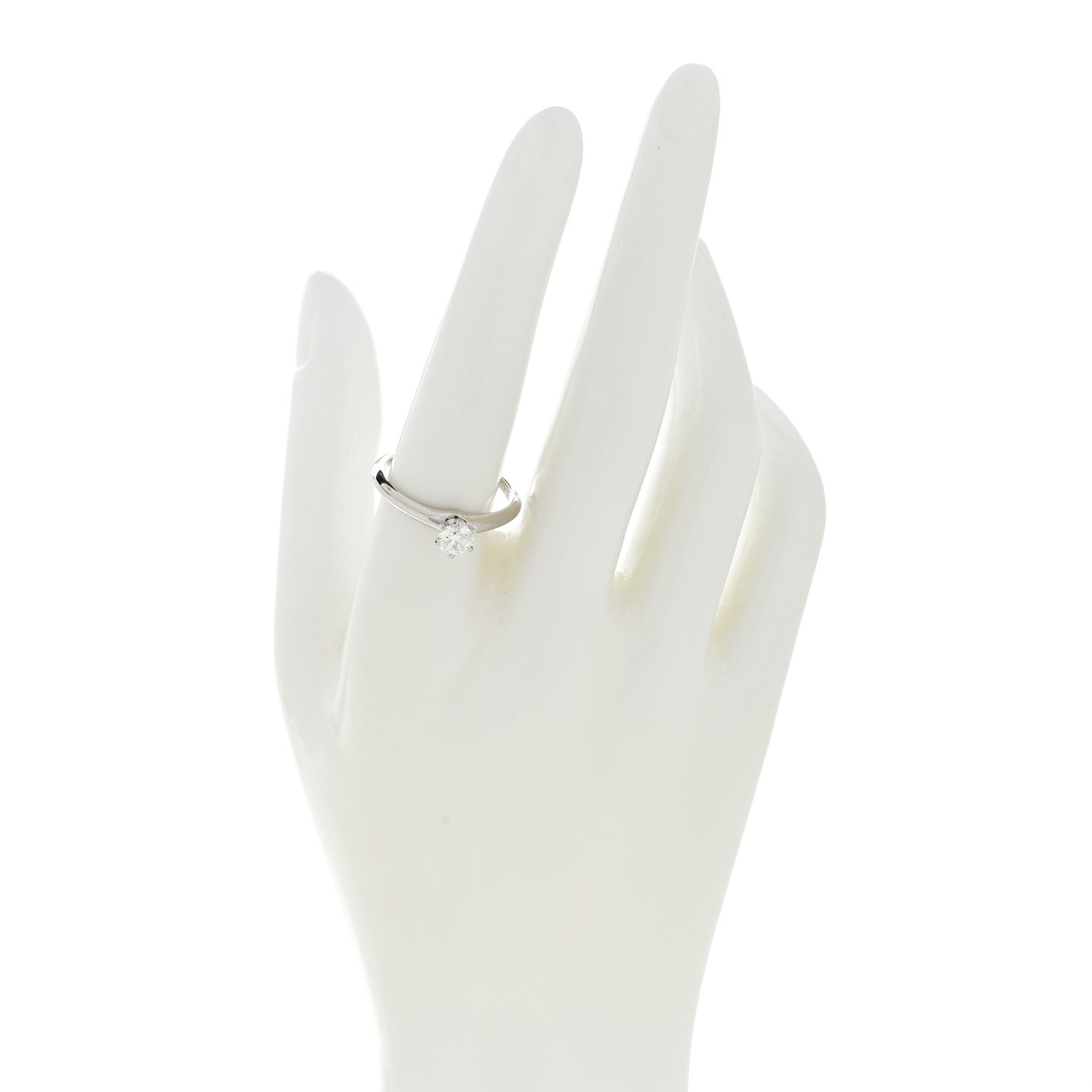 Tiffany Platinum Diamond .54ct Solitaire Engagement Ring 58 8.25 2 of 6
