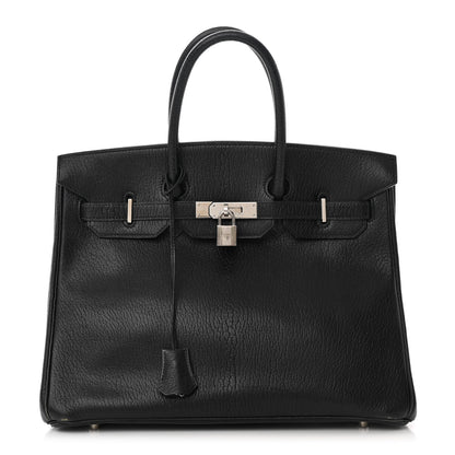 Hermes Chevre de Coromandel Birkin 35 Black 1 of 18