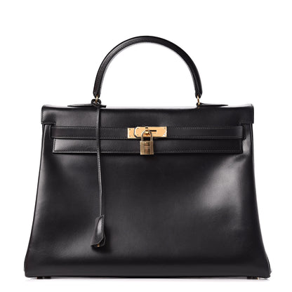 Hermes Box Kelly Retourne 35 Black 1 of 11