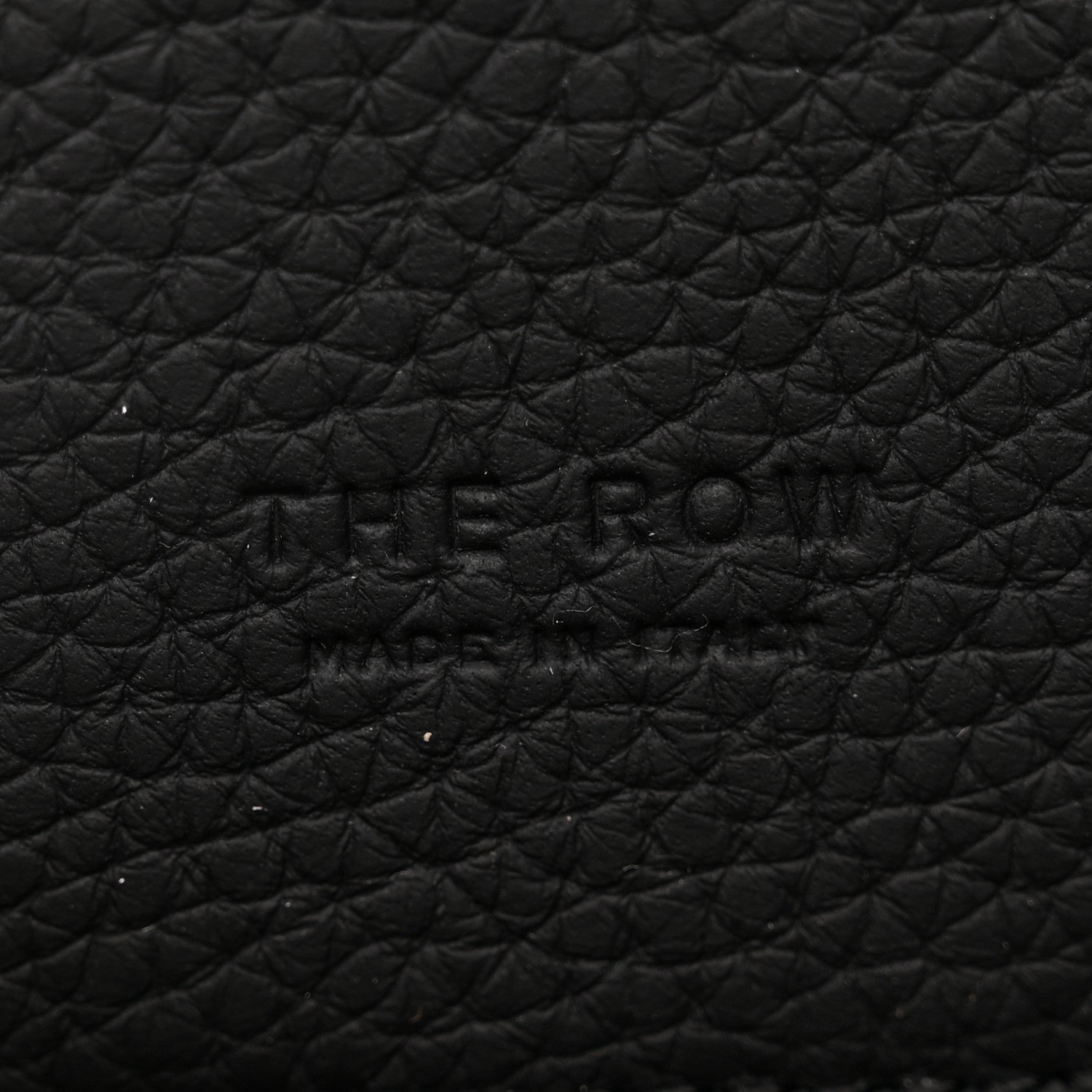 The Row Grained Calfskin Soft Margaux 10 Bag Black 6 of 9