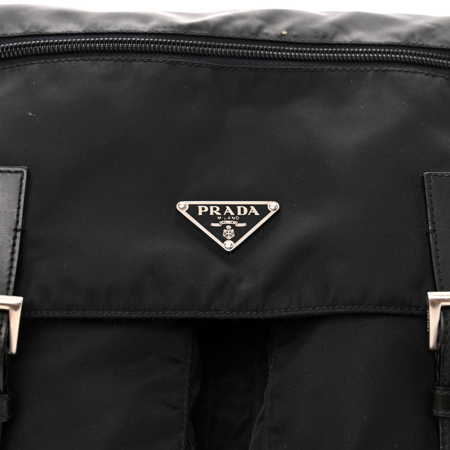 Prada Tessuto Nylon Messenger Bag Black 8 of 15