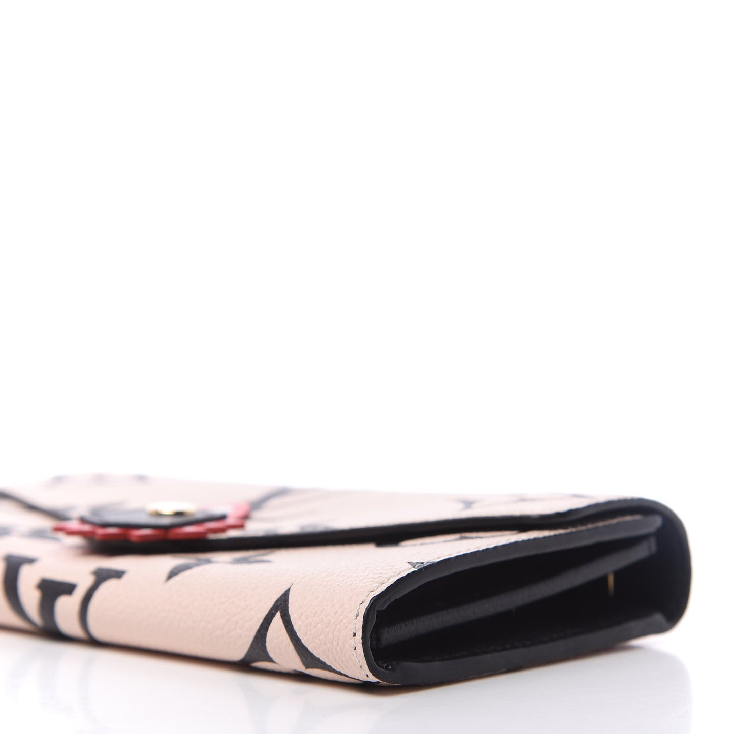 Empreinte Monogram Giant Crafty Sarah Wallet Creme Black