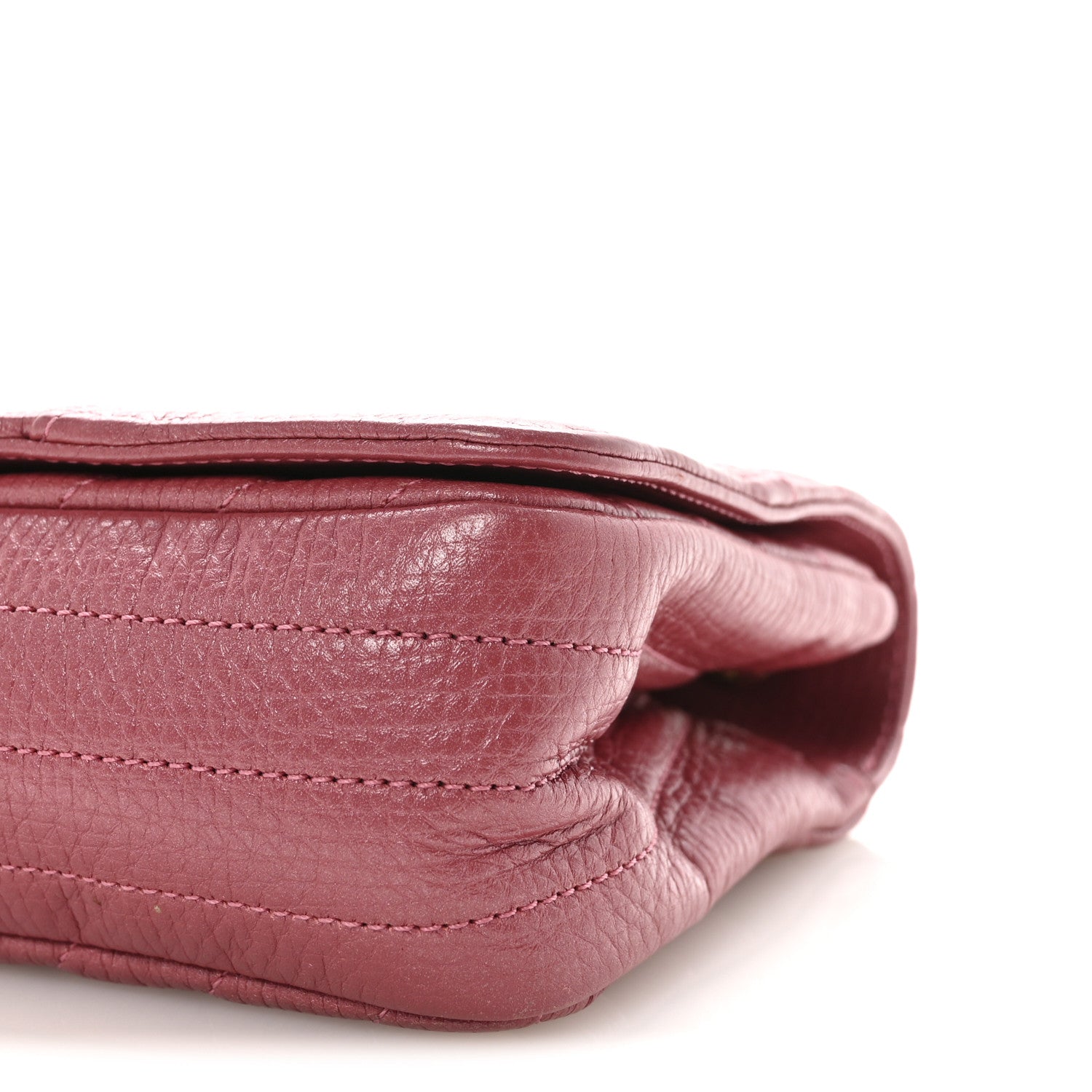 Chanel Metallic Calfskin Chevron Quilted Small Statement Flap Pink 10 of 10