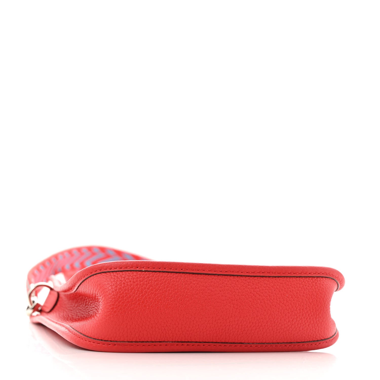 Hermes Taurillon Maurice Zigzag Sangle Evelyne TPM Rouge De Coeur Bleu Du Nord 4 of 12