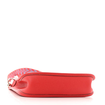 Hermes Taurillon Maurice Zigzag Sangle Evelyne TPM Rouge De Coeur Bleu Du Nord 4 of 12
