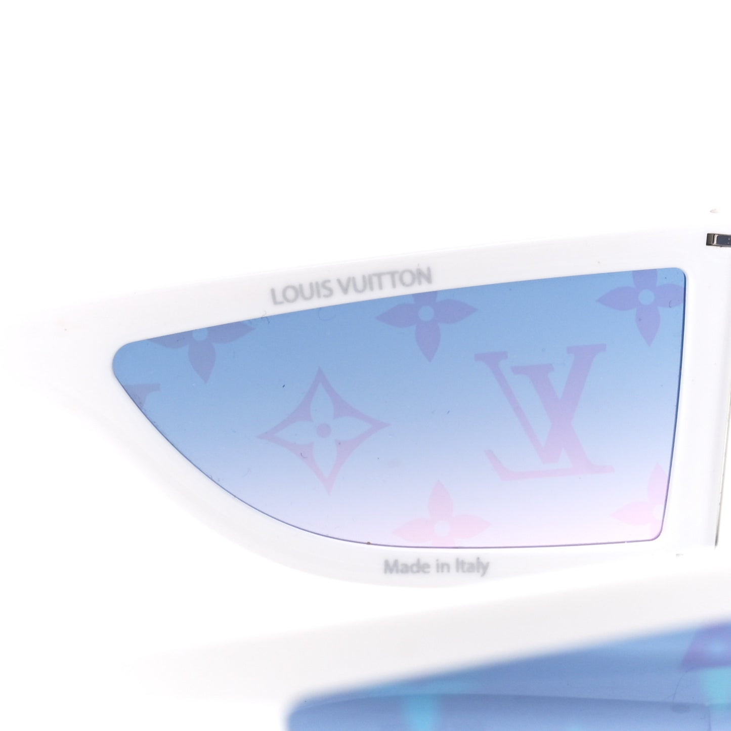 Acetate Monogram Sideway Sunglasses Z1452U White