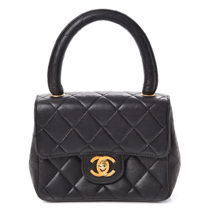 Chanel Lambskin Mini Kelly Flap Bag Black 1 of 16