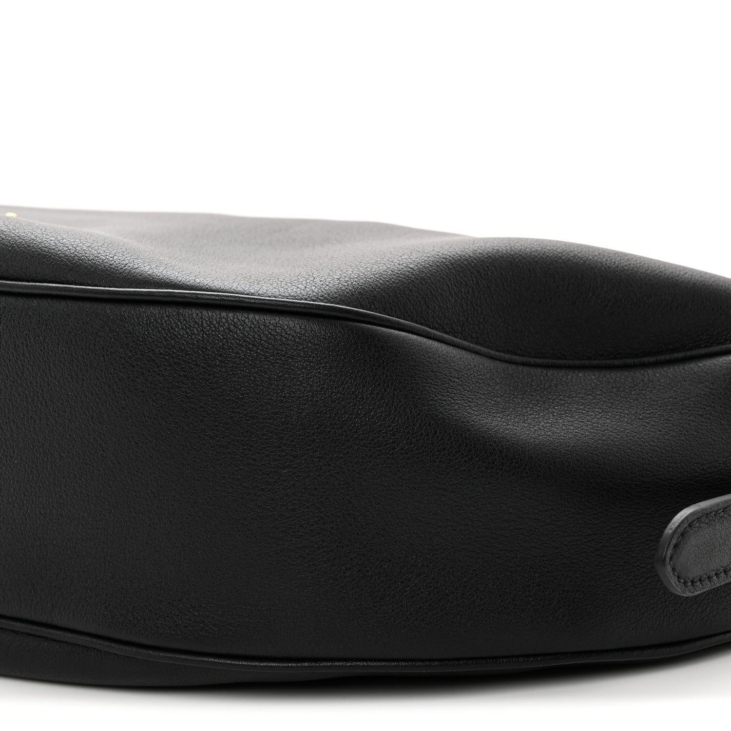 Prada Soft Grain Calfskin Large Demi-Lune Shoulder Bag Black 9 of 9