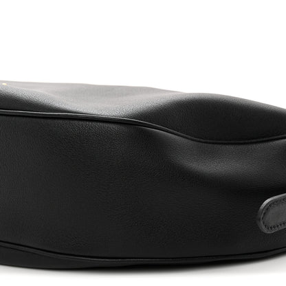 Prada Soft Grain Calfskin Large Demi-Lune Shoulder Bag Black 9 of 9