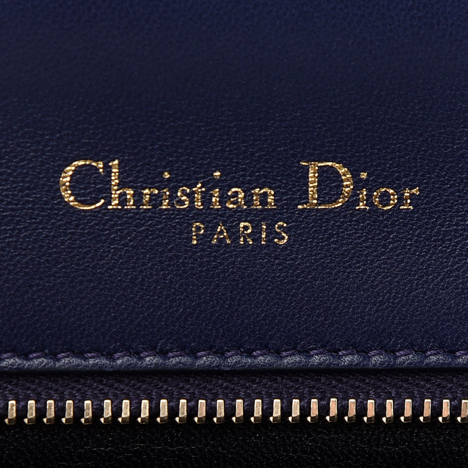 Christian Dior Calfskin Crystal Embroidered Medium Diorama Flap Bag Blue 6 of 9