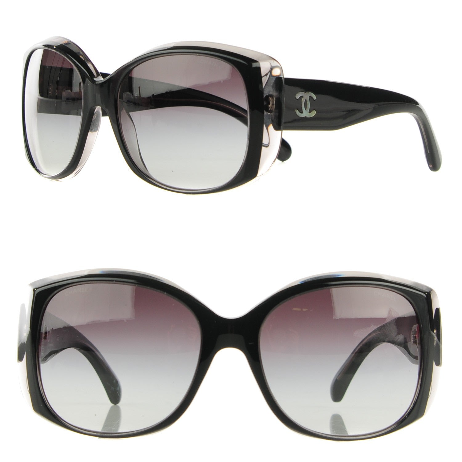 Chanel Mother of Pearl CC Sunglasses 5227-H Black 1 of 6