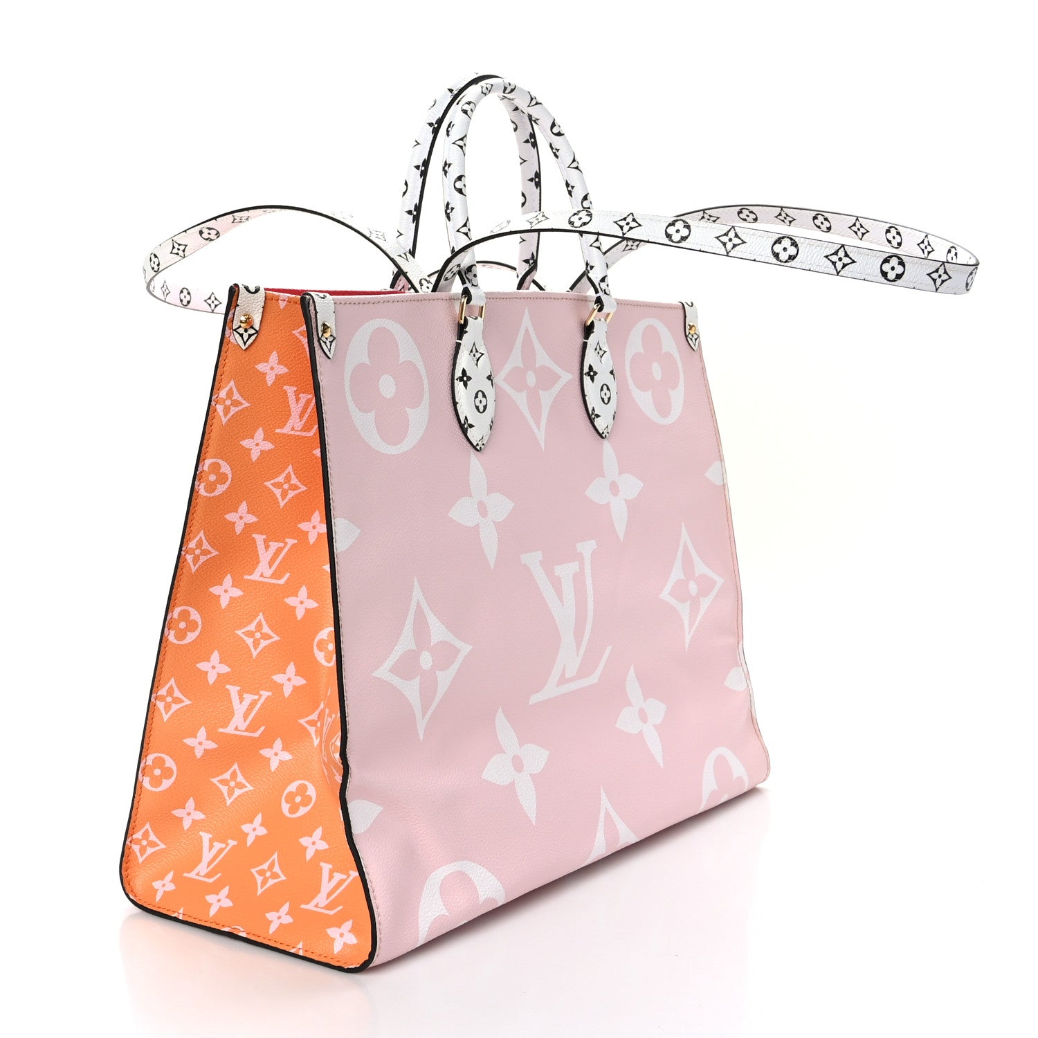 Louis Vuitton Monogram Giant Onthego GM Rouge Rose 3 of 8