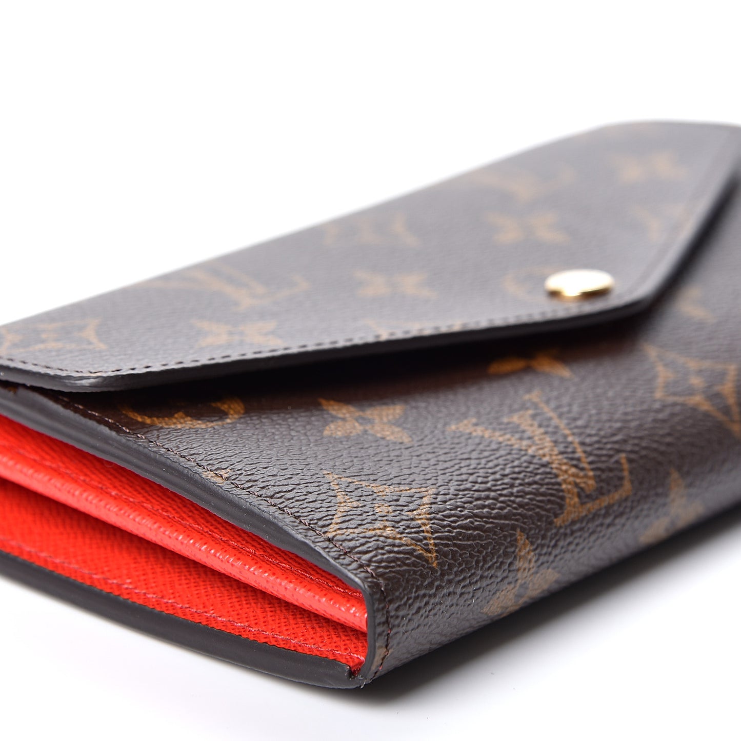Monogram Sarah Wallet NM Coquelicot