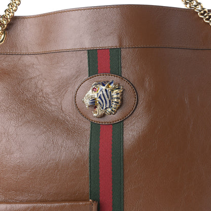 Gucci Calfskin Large Rajah Chain Tote Cuir 10 of 10
