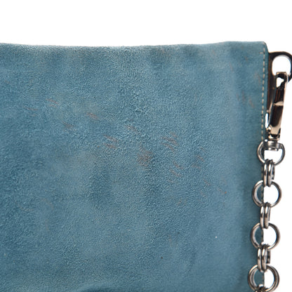 Prada Scamosciato Suede Metal Shoulder Bag Voyage 8 of 13