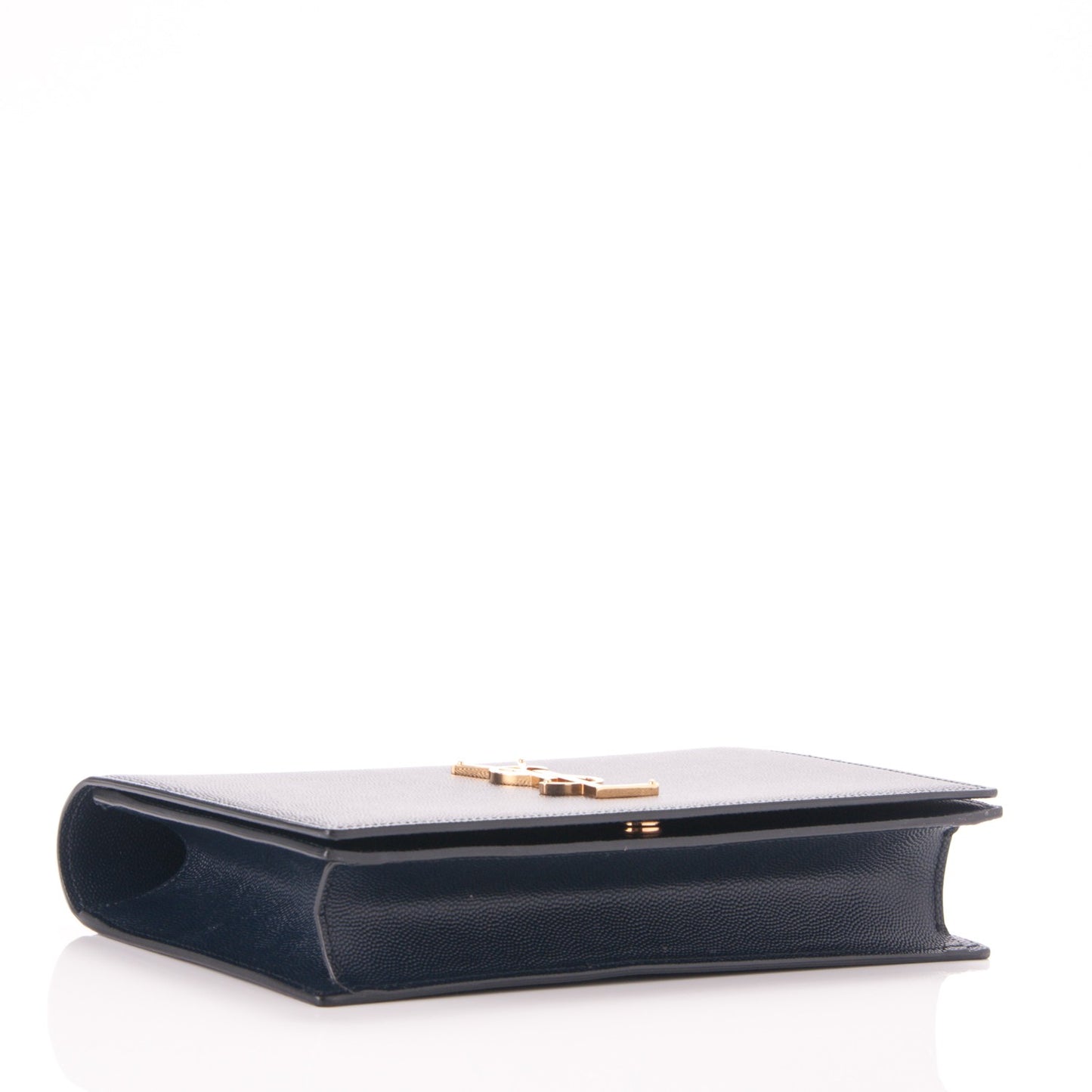 Grain De Poudre Classic Monogram Clutch Navy