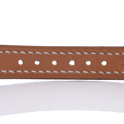 Hermes Stainless Steel Swift 17.2mm Heure H Hour Watch Etoupe 9 of 11