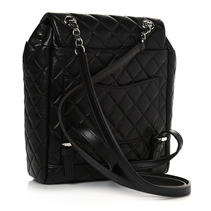 Chanel Lambskin Quilted Small Urban Spirit Backpack Black 3 of 12