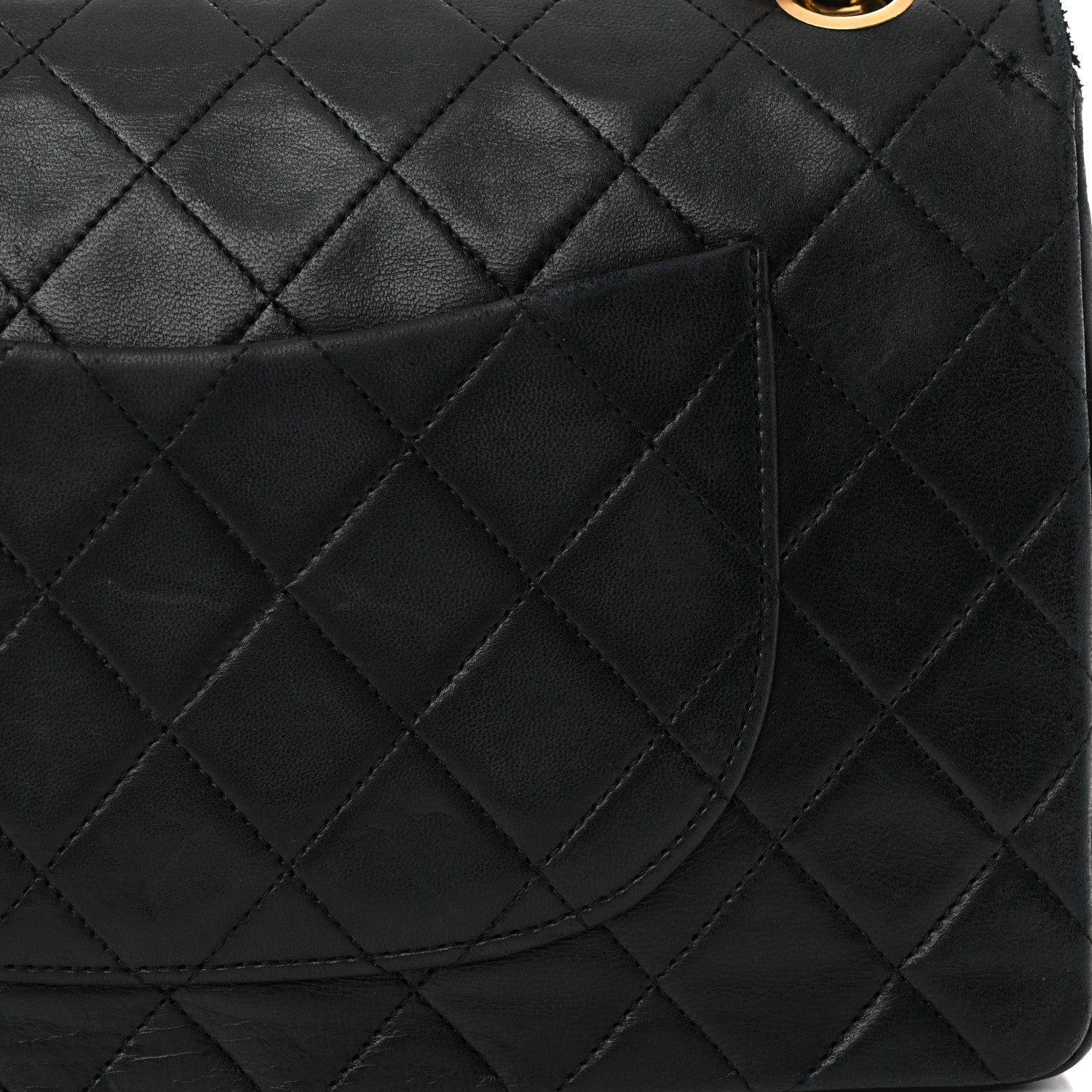 Chanel Lambskin Quilted Medium Double Flap Black 20 of 23