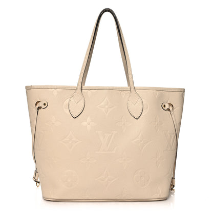 Louis Vuitton Empreinte Monogram Giant Neverfull MM Cream 3 of 10
