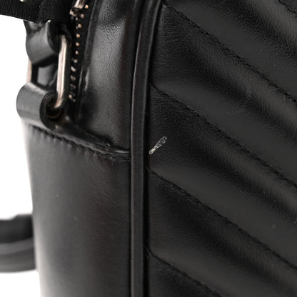 Saint Laurent Calfskin Matelasse Monogram Lou Camera Bag Black 11 of 14