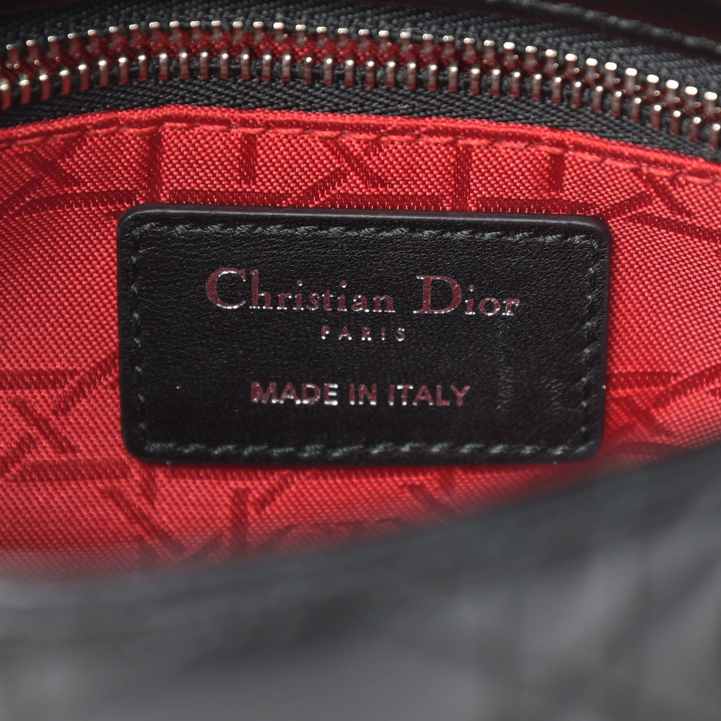 Lambskin Cannage Mini Lady Dior Black
