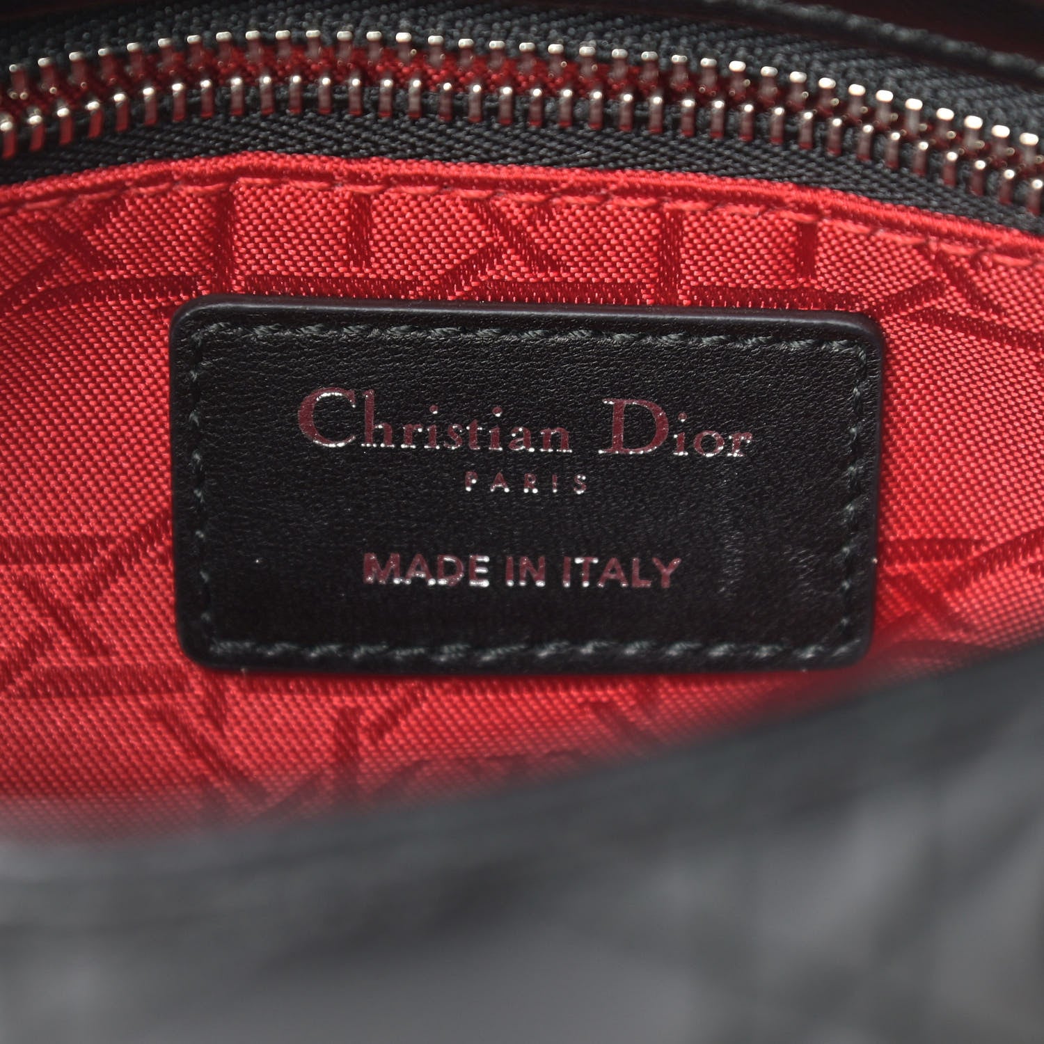Christian Dior Lambskin Cannage Mini Lady Dior Black 5 of 13