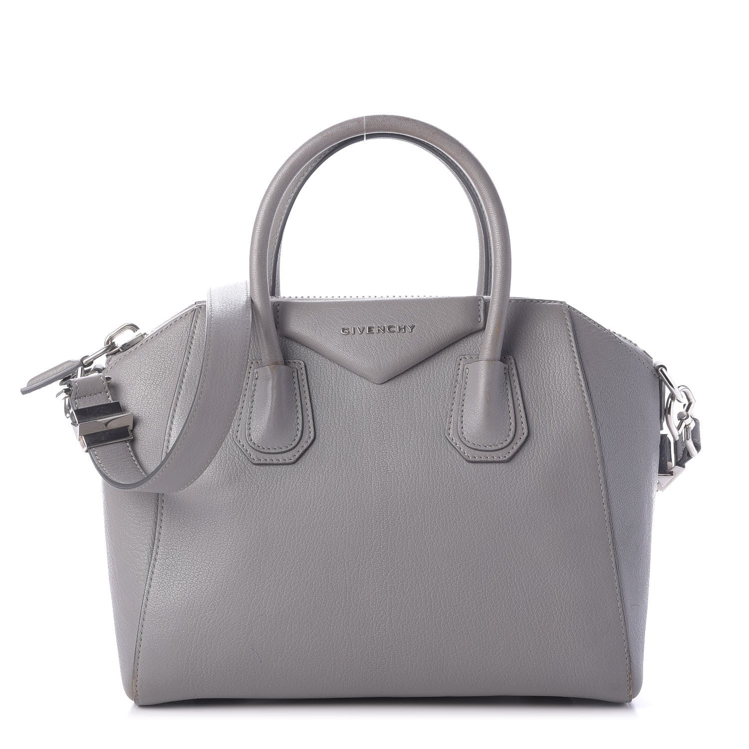 Givenchy Sugar Goatskin Small Antigona Pearl Grey 1 of 13