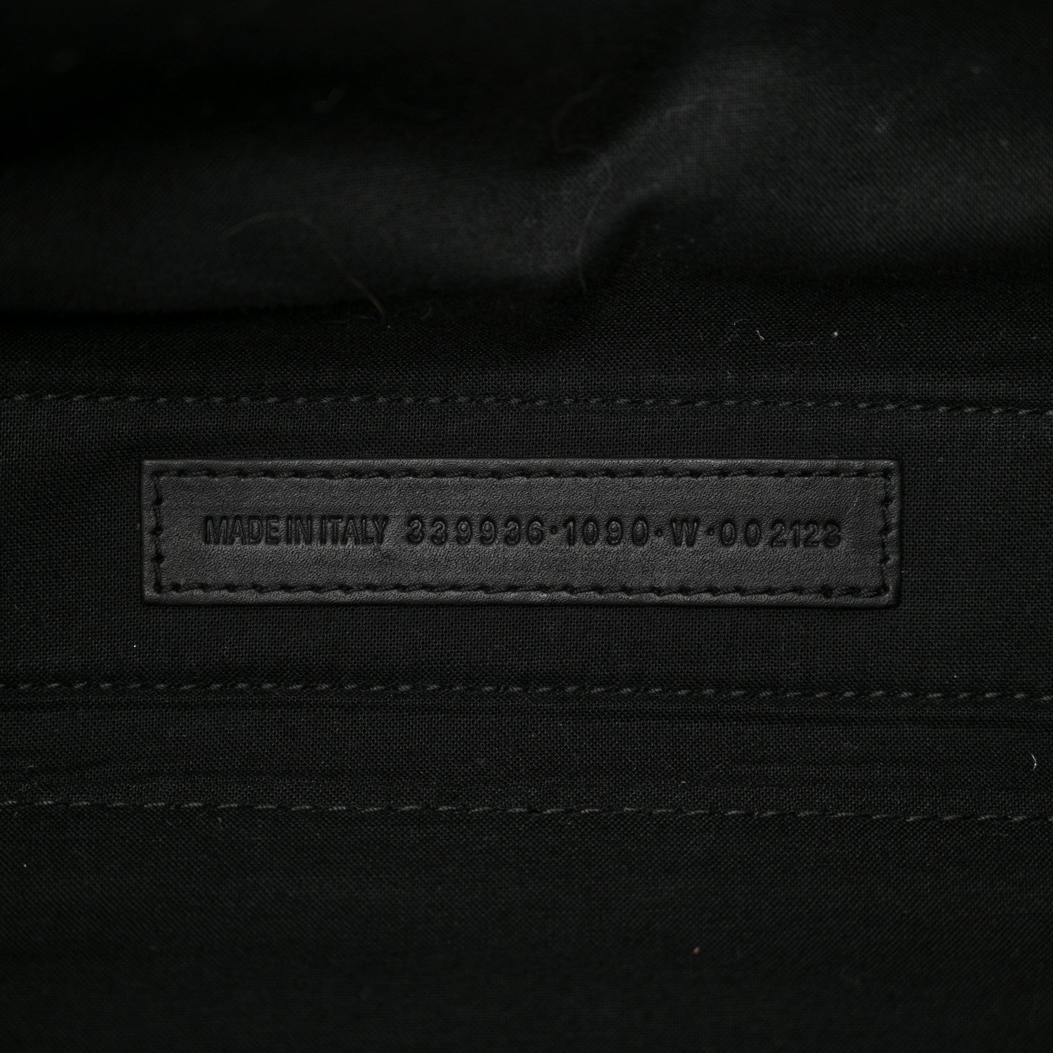 Balenciaga Cotton Canvas Calfskin M Navy Cabas Black White 7 of 16
