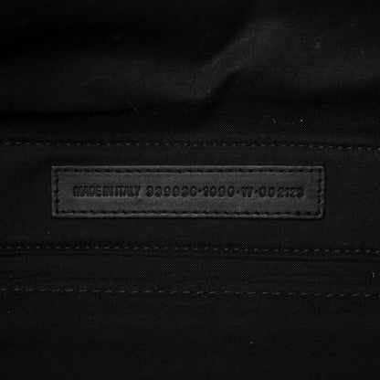 Balenciaga Cotton Canvas Calfskin M Navy Cabas Black White 7 of 16