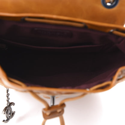 Chanel Glazed Calfskin Quilted Small Salzburg Backpack Brown 4 of 8