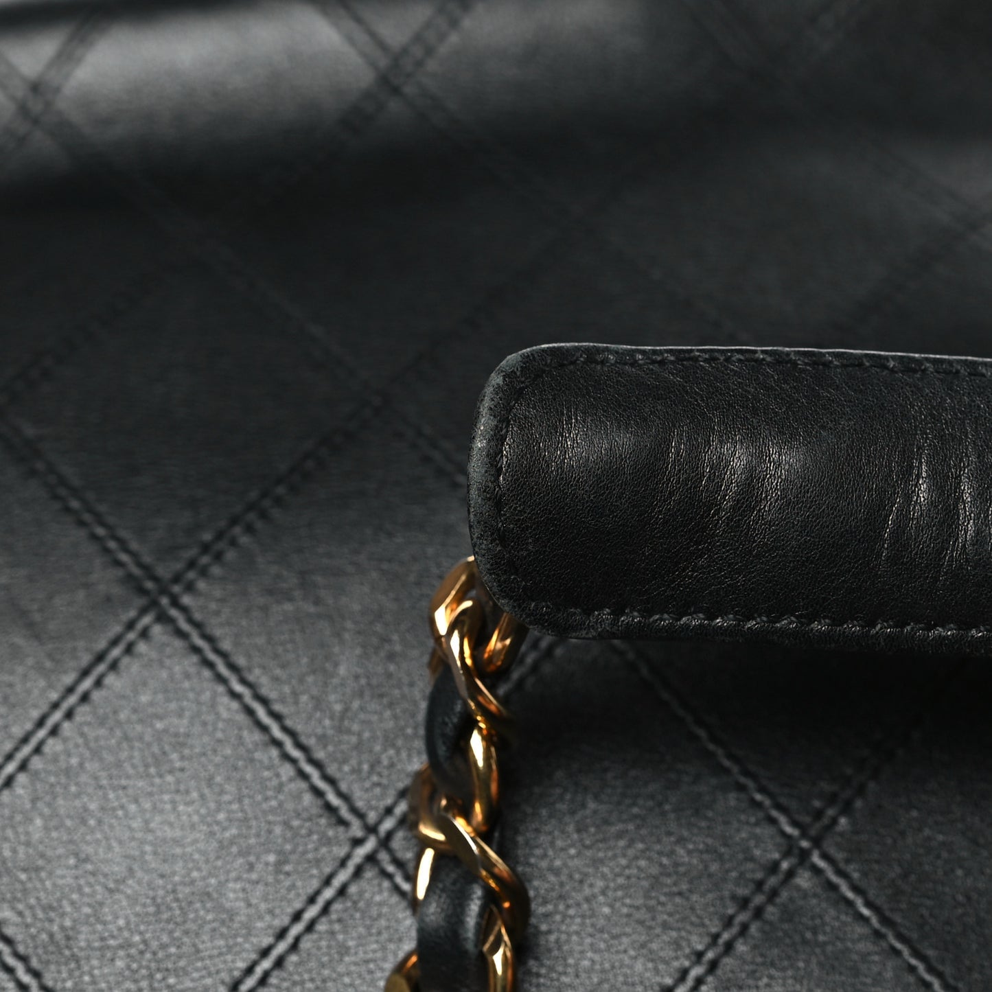 Calfskin Stitched XL Weekender Black