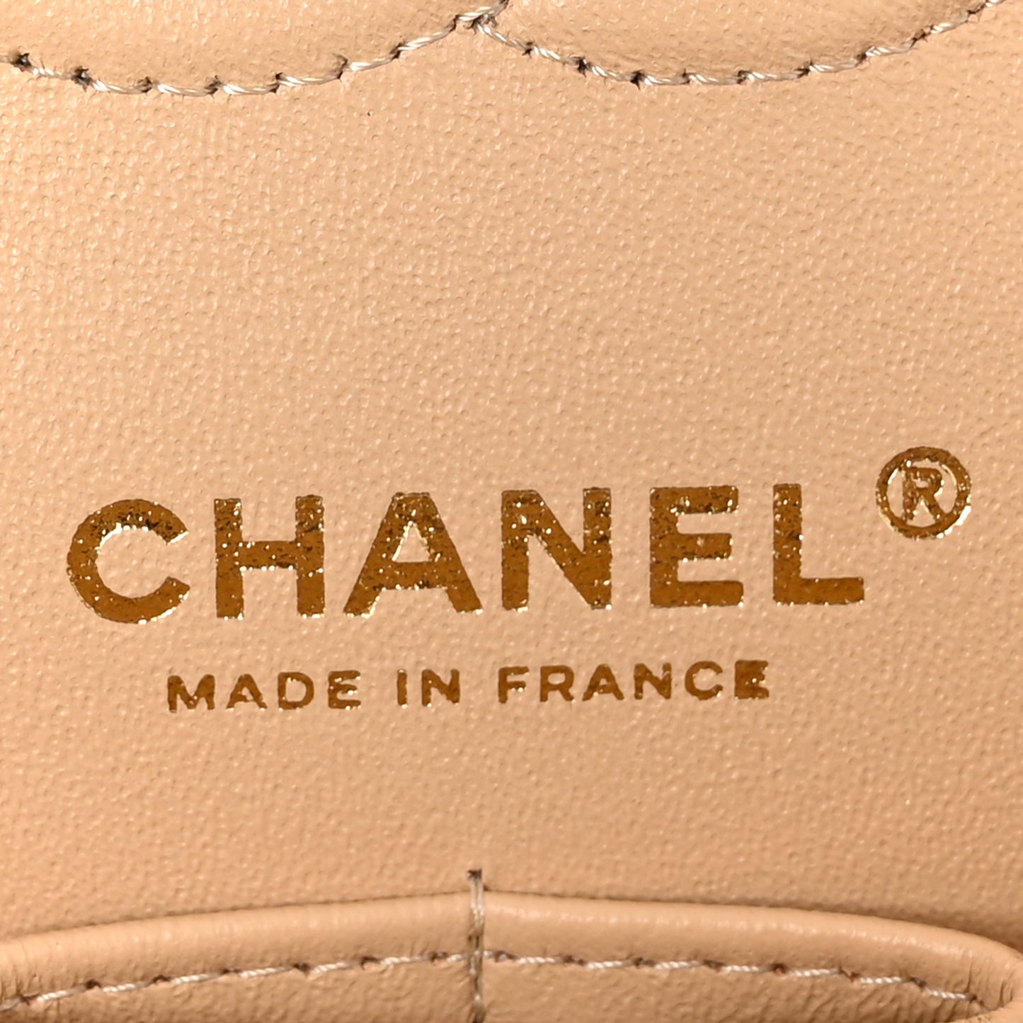 Caviar Quilted Small Double Flap Dark Beige