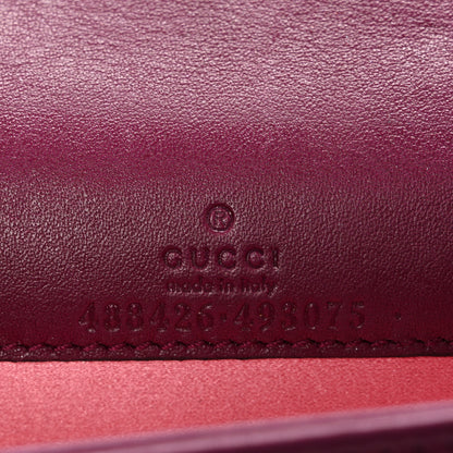 Gucci Velvet Matelasse GG Marmont Mini Bag Fuchsia Violet Cyclamen 6 of 9