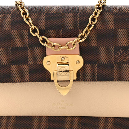 Louis Vuitton Damier Ebene Vavin Chain Wallet Creme 7 of 9