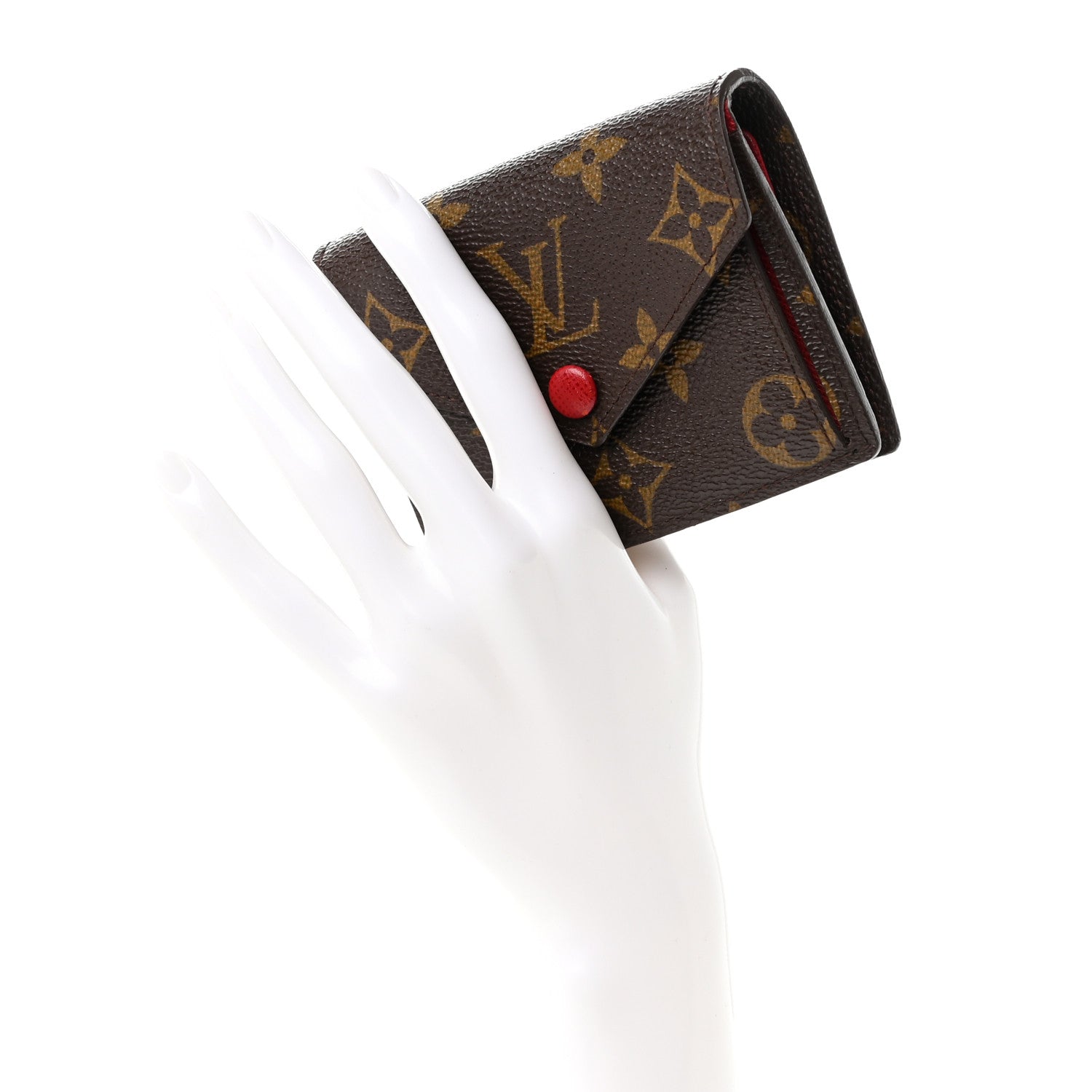 Louis Vuitton Monogram Compact Marie Wallet Rouge 2 of 9