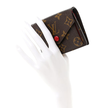 Louis Vuitton Monogram Compact Marie Wallet Rouge 2 of 9